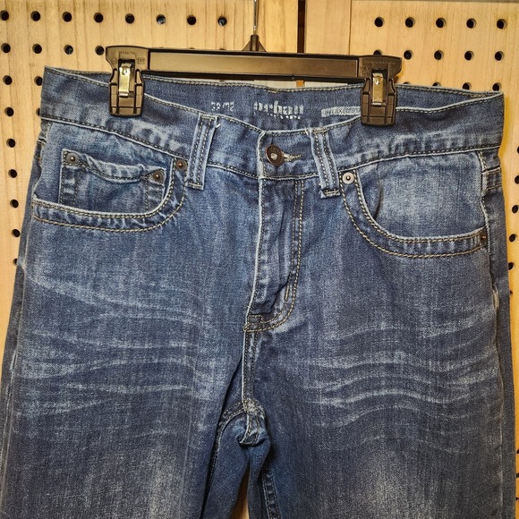 Urban Pipeline Mens Jeans Size 32x32 Blue Straight Regular Fit Embroidered - Picture 2 of 5